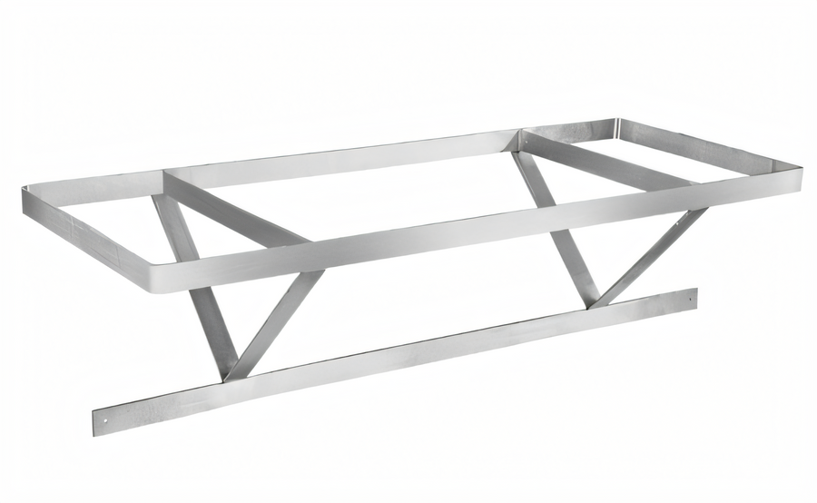 Product image #1 for Klinger's Trading SC84 Ceiling-Mounted Triple-Bar 304 Stainless Steel Pot Rack, 84W x 22D