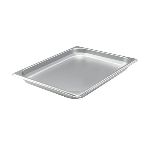 Product image #1 for Winco Half-Size 22-Gauge Anti-Jamming Solid Steam Table Pan, 1-1/4-Inch Deep, 18/8 Stainless Steel