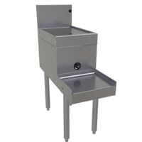 Glastender DBSB-12 12-Inch Underbar Stainless Steel Blender Station with Drainboard Top