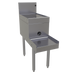 Thumbnail image #1 for Glastender DBSB-12 12-Inch Underbar Stainless Steel Blender Station with Drainboard Top