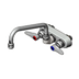 Thumbnail image #1 for T&S Brass 4-Inch Centers Backsplash-Mount Workboard Faucet with 8-Inch Swing Nozzle