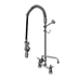 Thumbnail image #1 for T&S Brass EasyInstall Spring-Action Deck-Mount Pre-Rinse Unit with Add-On Faucet, 8-Inch Adjustable Centers, 12-Inch Swing Nozzle, 1.07 GPM Spray Valve