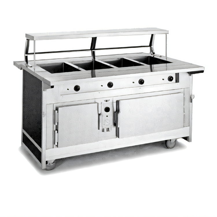 Product image #1 for Atlas Metal BLH-3-H 3-Well Electric Mobile Hot Food Serving Counter