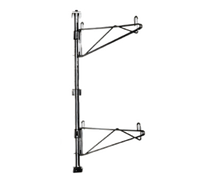 Eagle Group Adjustable Post Wire Wall Mount Prepackaged End Unit for 14-Inch Shelves