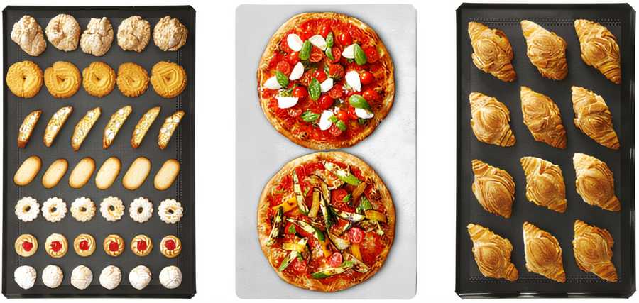 Product image #1 for Lainox Multigrill Pastry/Bakery Accessory Kit with 3 Bake Pans and Pizza Grill