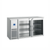 Thumbnail image #1 for BK Resources 61-Inch Stainless Steel Back Bar Refrigerator with 2 Glass Doors