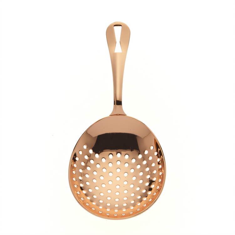 Product image #1 for Barfly 6-1/2 Inch Copper-Plated Julep Strainer with Welded Handle
