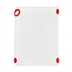 Thumbnail image #1 for Winco STATIKBoard 18 x 24 x 1/2 Inch Rectangular Red Cutting Board with Rubber Grip Hook