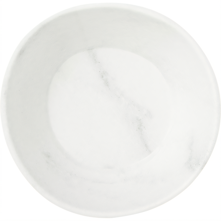 Product image #1 for Ridge 22 oz. Freeform Melamine Bowl, 6-7/8 In., White Marble