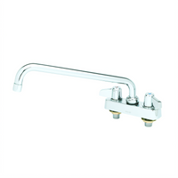 equip 4-Inch Centers Deck-Mount Workboard Faucet with 10-Inch Swing Nozzle