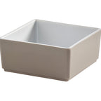 Thumbnail image #1 for American Metalcraft UBS16MO 16 Oz. Square Melamine Bowl, Mocha, 4-1/2" x 4-1/2" x 2" Case of 24