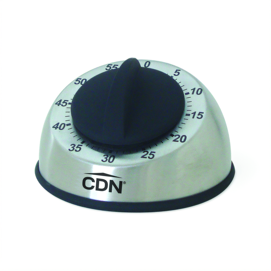 Product image #1 for CDN Heavy Duty Mechanical Kitchen Timer with 1-Hour Countdown and Stainless Steel Housing