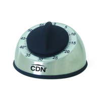 CDN Heavy Duty Mechanical Kitchen Timer with 1-Hour Countdown and Stainless Steel Housing
