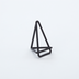 Thumbnail image #1 for American Metalcraft Geometric Black Metal Menu Card Holder, 2-Inch Height