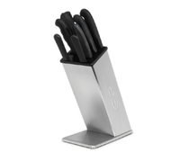 SofGrip 8-Slot Stainless Steel Knife Block Only
