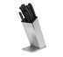 Thumbnail image #1 for SofGrip 8-Slot Stainless Steel Knife Block Only