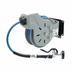 Thumbnail image #1 for Open Epoxy-Coated Steel Retractable Hose Reel with 3/8-Inch x 15-Foot Hose and Painted Pivot Bracket