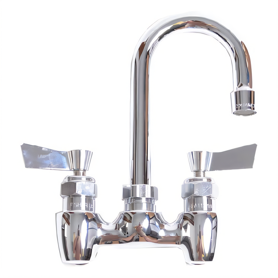 Product image #1 for Fisher Commercial Backsplash-Mount Faucet with 6-Inch Swivel Gooseneck Spout