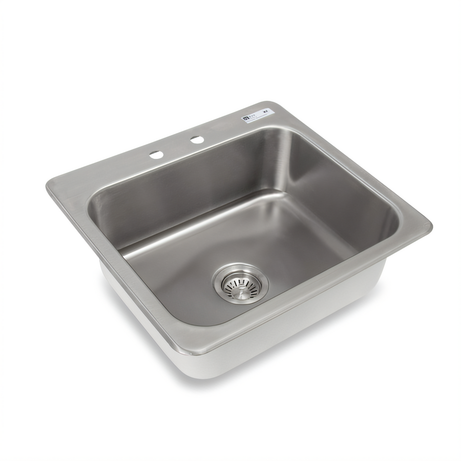 Product image #1 for John Boos Pro-Bowl 1-Compartment Drop-In Stainless Steel Sink with 20" x 16" Bowl and 4" Faucet Centers