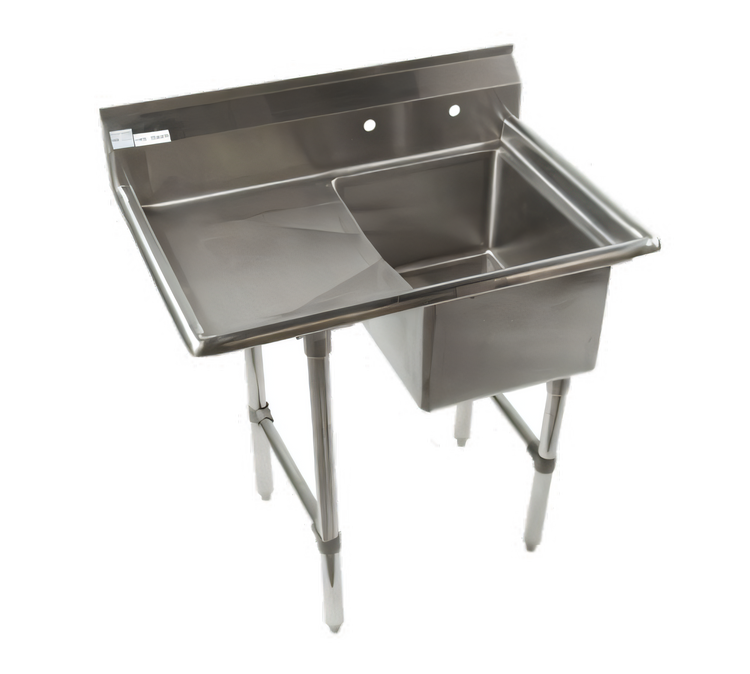 Product image #1 for Economy Single Compartment Stainless Steel Sink with Left Drainboard