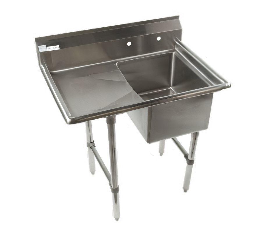 Product image #1 for Economy Single Compartment Stainless Steel Sink with Left Drainboard