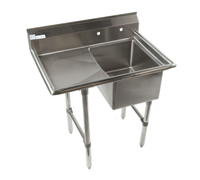 Economy Single Compartment Stainless Steel Sink with Left Drainboard