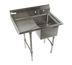 Thumbnail image #1 for Economy Single Compartment Stainless Steel Sink with Left Drainboard