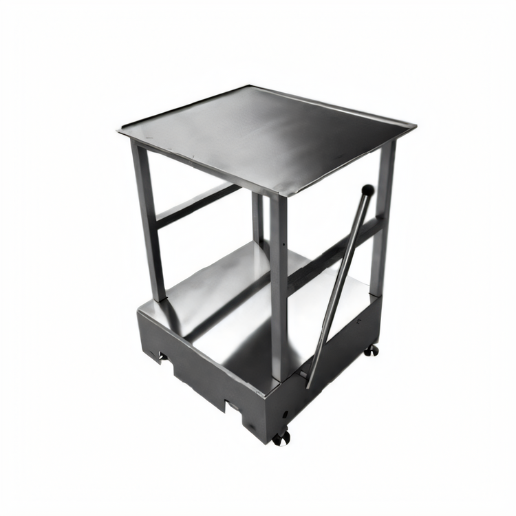 Product image #1 for Bizerba Mobile Stainless Steel Slicer Equipment Stand with Fixed Bottom Shelf, 26 x 24 x 31.5 Inches