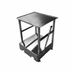 Thumbnail image #1 for Bizerba Mobile Stainless Steel Slicer Equipment Stand with Fixed Bottom Shelf, 26 x 24 x 31.5 Inches