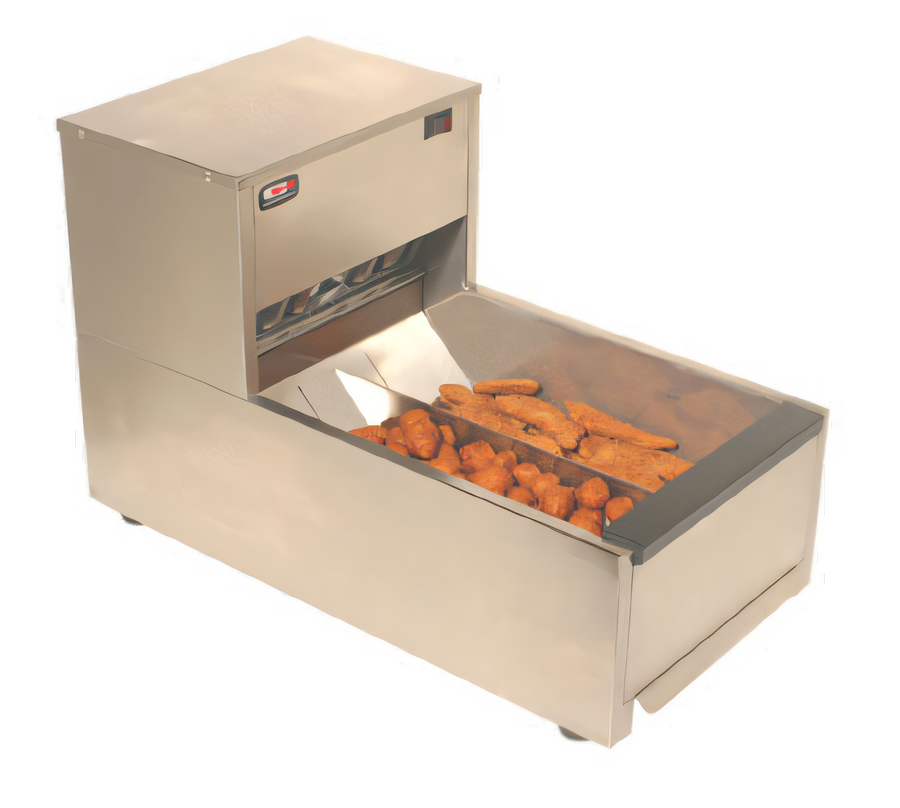 Product image #1 for Crisp N Hold 2-Section Stainless Steel Fry Dump Station with Circulated Air Heating, 837 Cu. In.