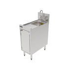 Thumbnail image #1 for Perlick Corporation Top Shelf TSF12CM 12-Inch Wide, 24-Inch Deep Underbar Chemical Storage Cabinet with Stainless Steel Sink
