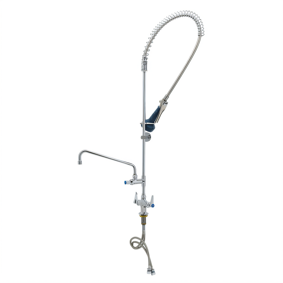 Product image #1 for T&S Brass EasyInstall Single Hole Deck Mount Pre-Rinse Unit with 12-Inch Add-On Faucet