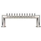 Thumbnail image #1 for Micro Matic USA PT4A-12PSSKR 47-Inch Countertop 2-Column Glycol-Cooled Pass-Thru Draft Beer Tower, 12-Faucet, Polished Stainless Steel