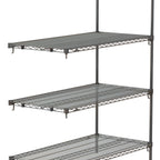 Thumbnail image #1 for Metro Super Erecta AA556C 4-Shelf Chrome-Plated Wire Shelving Add-On Unit, 48W x 24D x 63H