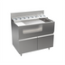 Thumbnail image #1 for Krowne Alchemy Series Thirty-Eight Lab 38 Inch Bar Ice Bin and Mise-En-Place Station with Pull-Out Drawer Base