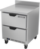 Thumbnail image #1 for Beverage-Air 27-Inch 2-Drawer Worktop Freezer with 4-Inch Backsplash, 6.13 Cu. Ft., Rear-Mounted Self-Contained Refrigeration