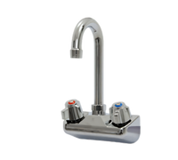 Standard Gooseneck Splash-Mounted Faucet, 4-Inch Centers