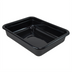 Thumbnail image #1 for Quantum Black Polypropylene Flat Bottom Bussing Tub, 15 x 20 x 5 Inches