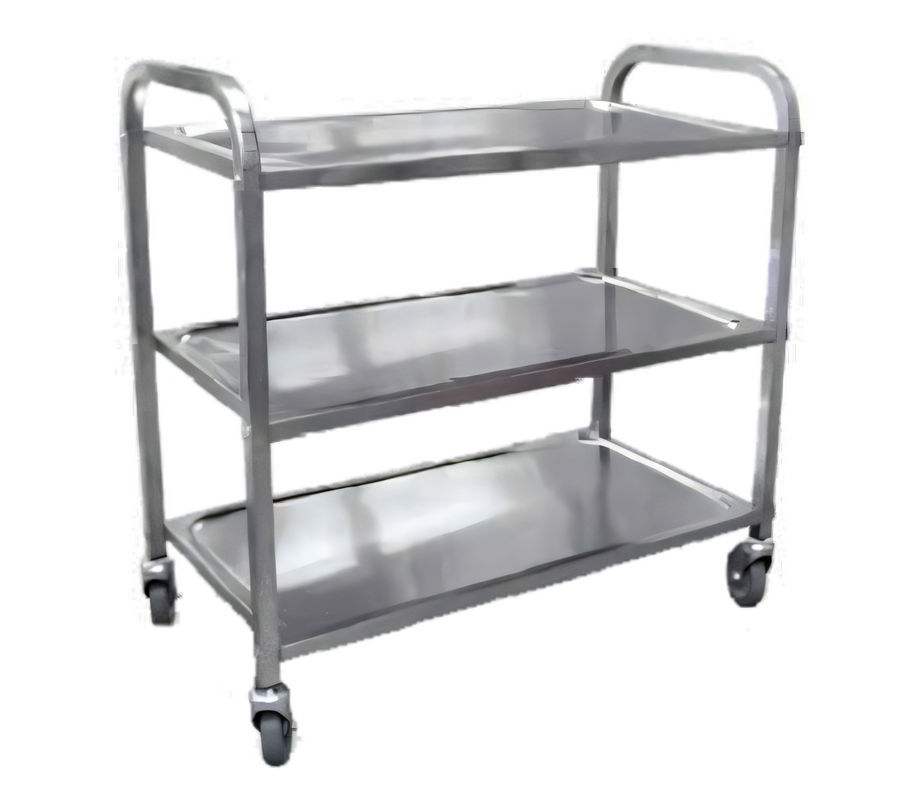 Product image #1 for Omcan 3-Shelf Stainless Steel Knock-Down Bussing Cart