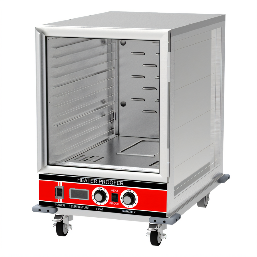 Product image #1 for BevLes HPC-3414 Mobile Undercounter Heated Proofer & Holding Cabinet, Half-Height, Non-Insulated, 14 Pan Capacity