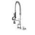 Thumbnail image #1 for Steel Works Stainless Heavy-Duty Mini Pre-Rinse Faucet with 8-Inch Centers and 8-Inch Add-On Faucet