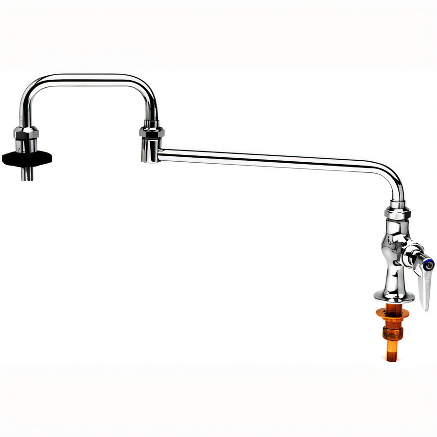 Product image #1 for T&S Brass Single-Hole Deck Mount Pot Filler Faucet with 18-Inch Double-Joint Swing Nozzle