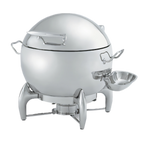 Thumbnail image #1 for Vollrath T3633 11-Quart Round Soup Chafer Station with Damped-Hinged Self-Closing Lid, Ladle Tray, Induction-Compatible Stainless Steel