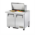 Thumbnail image #1 for True TSSU-36-15M-B-HC Mega-Top Solid-Door Sandwich/Salad Prep Table with 15 1/6 Size Pans