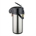 Thumbnail image #1 for Winco 2.5 Liter Stainless Steel Lever-Top Double-Wall Insulated Airpot with Swivel Base
