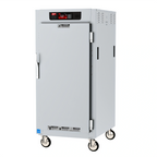 Thumbnail image #1 for Metro C5 C587-SFS-U Controlled Temperature Holding Cabinet, 3/4 Height, Mobile, Solid Doors, Stainless Steel, 14 Sheet Pan/28 Pan Capacity