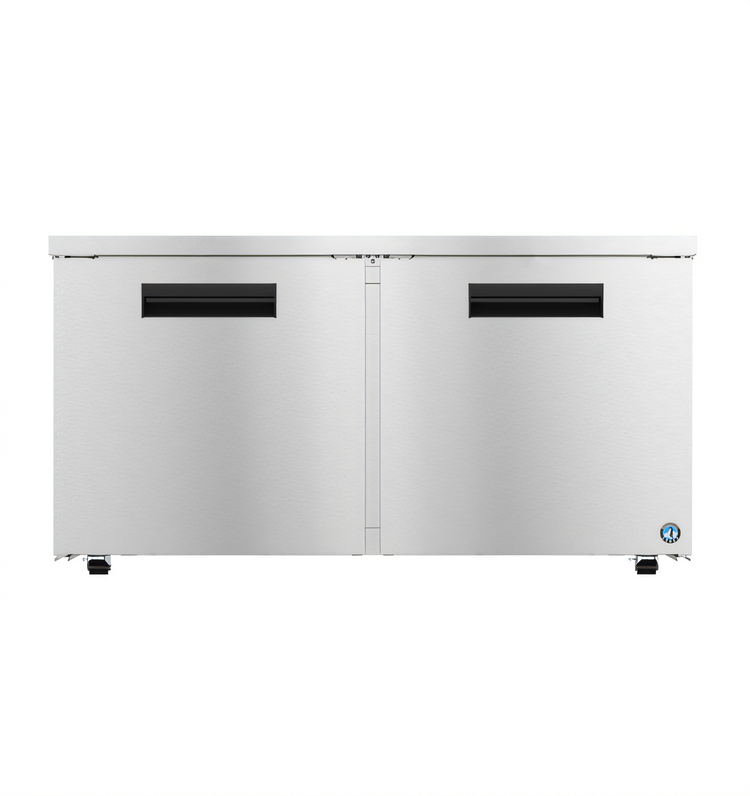 Product image #1 for Hoshizaki Steelheart 60-Inch Low Profile Two-Section Undercounter Freezer with Two Solid Doors, 15.1 Cu. Ft.