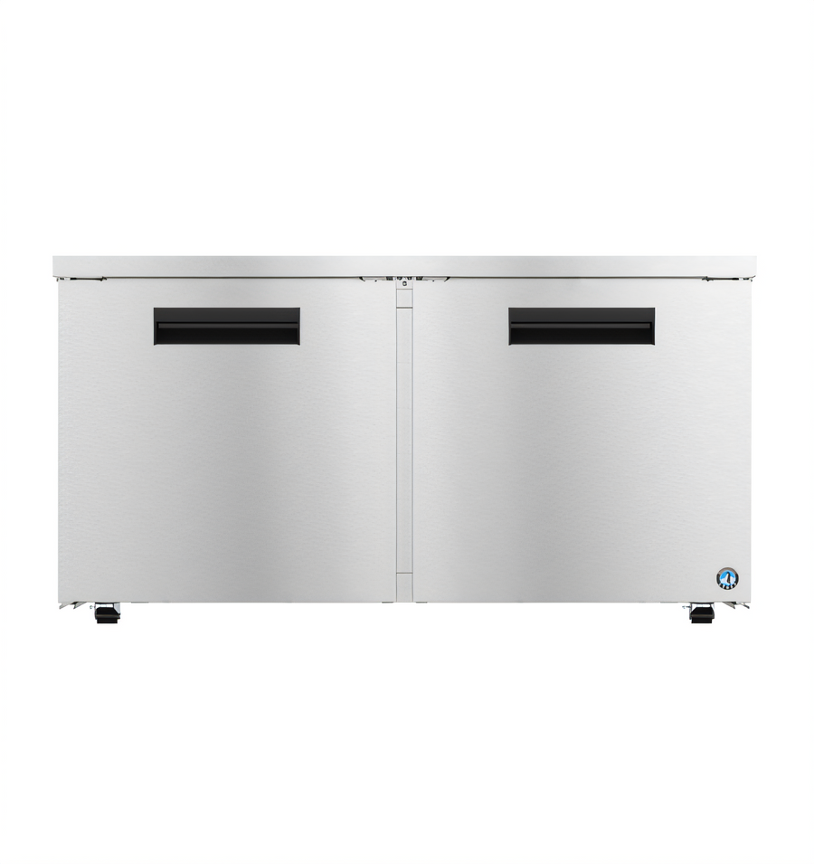 Product image #1 for Hoshizaki Steelheart 60-Inch Low Profile Two-Section Undercounter Freezer with Two Solid Doors, 15.1 Cu. Ft.
