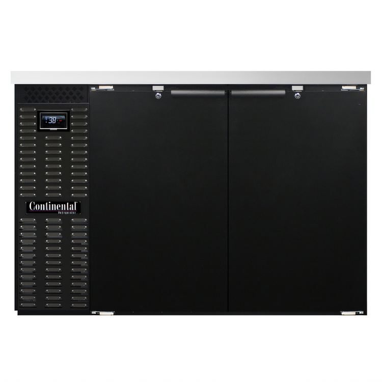 Product image #1 for Continental Refrigerator BB50N 50-Inch Two-Door Refrigerated Back Bar Cooler with Stainless Steel Top