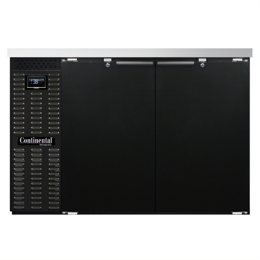 Product image #1 for Continental Refrigerator BB50N 50-Inch Two-Door Refrigerated Back Bar Cooler with Stainless Steel Top